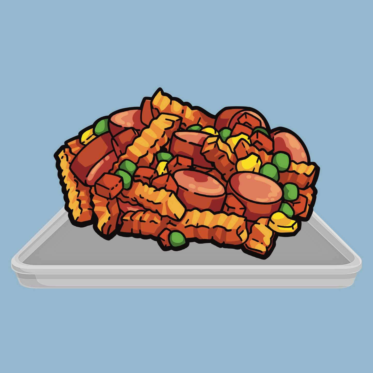 Hotdog & Fries Sticker