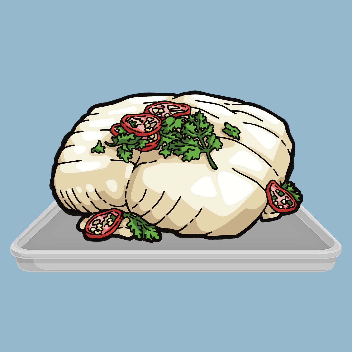 Steamed Fish Sticker