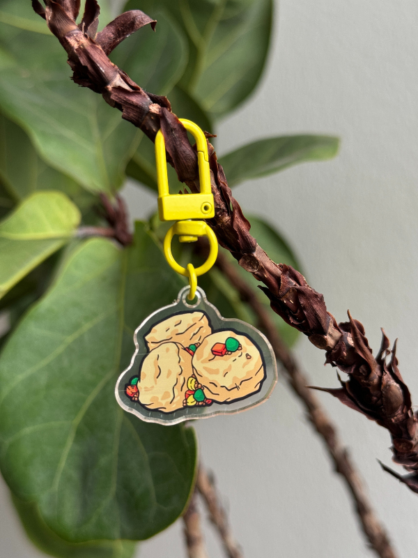 Egg Tofu Keychain