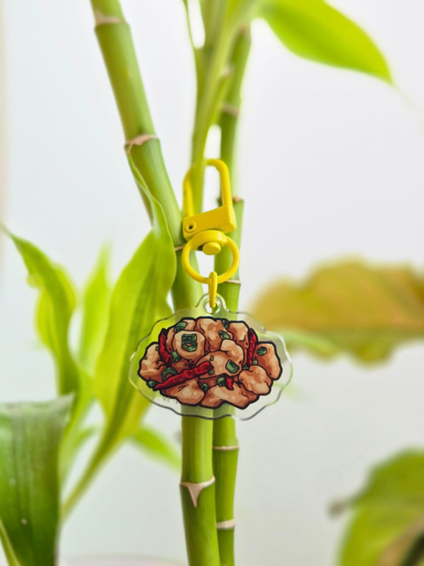 Kung Pow / Salted Egg / Mala Chicken Keychain