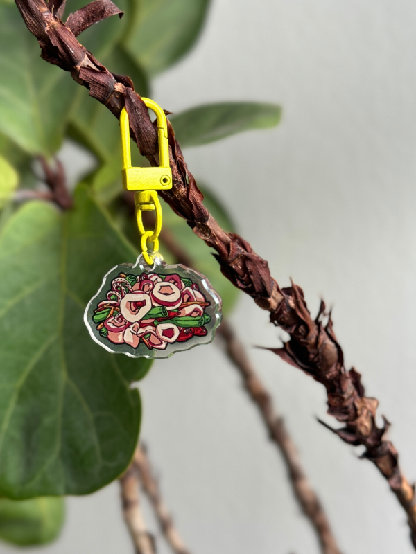 Stir-fried Sotong Keychain