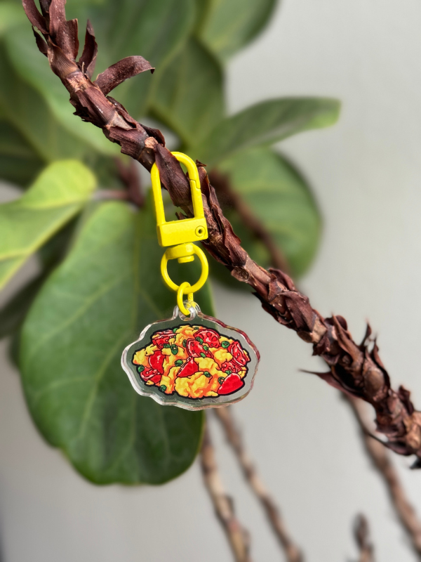 Tomato Egg Keychain