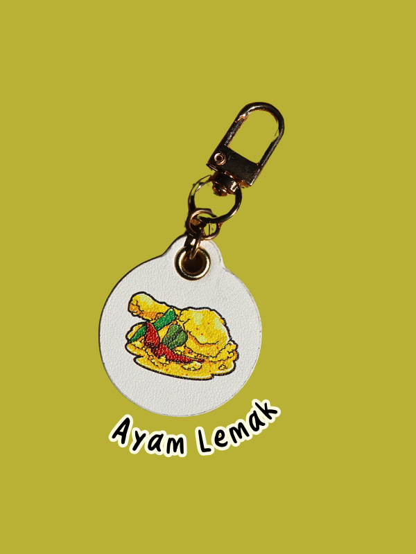 Nasi Padang Leather Bag Charm