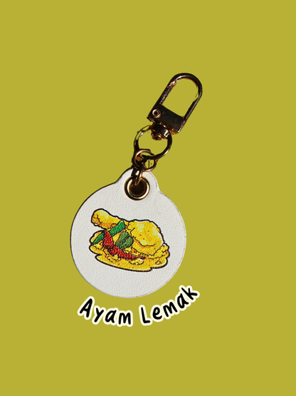 Nasi Padang Leather Bag Charm