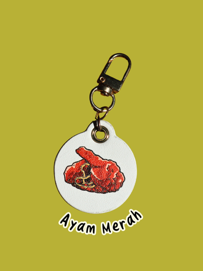 Nasi Padang Leather Bag Charm
