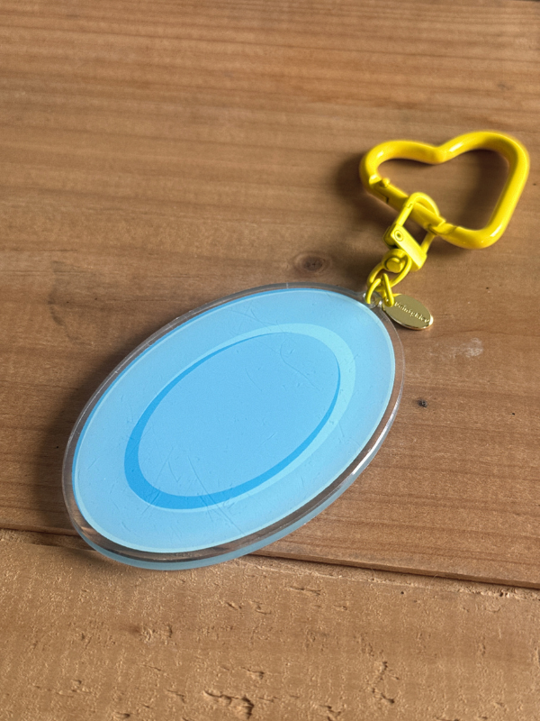 Blue Plate Keychain