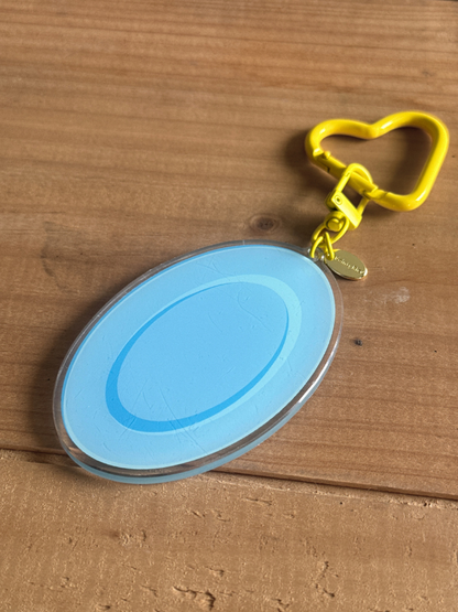 Blue Plate Keychain