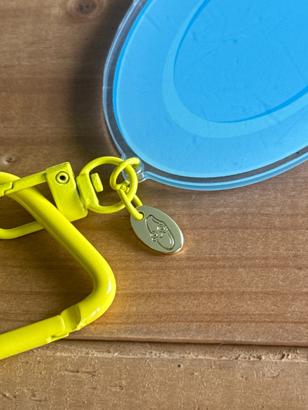 Blue Plate Keychain