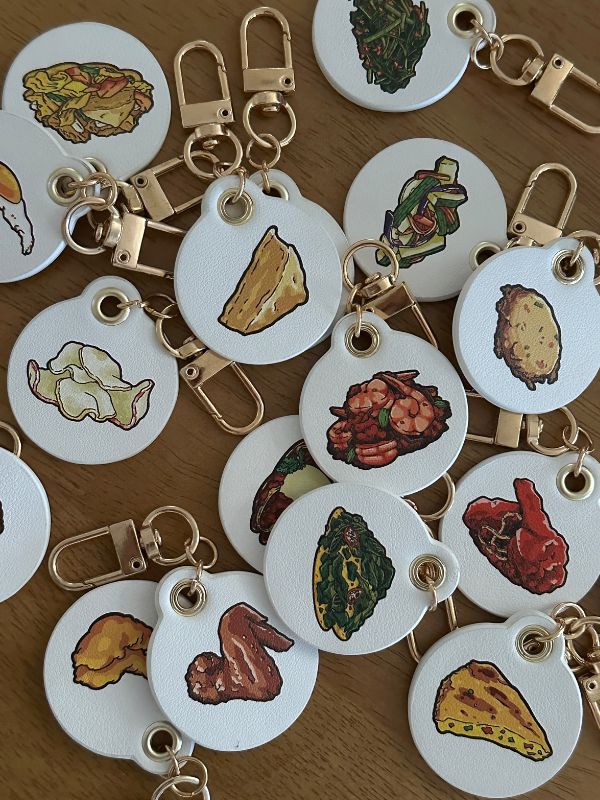Nasi Padang Leather Bag Charm