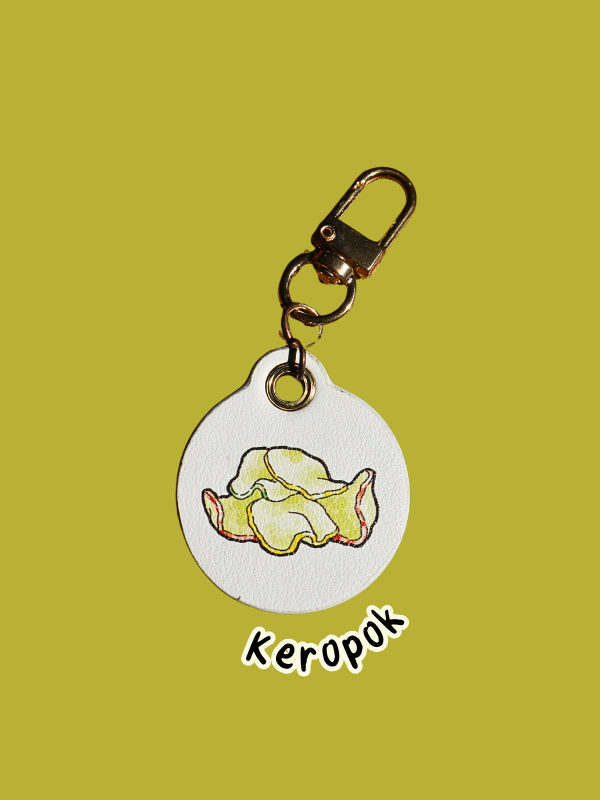 Nasi Padang Leather Bag Charm