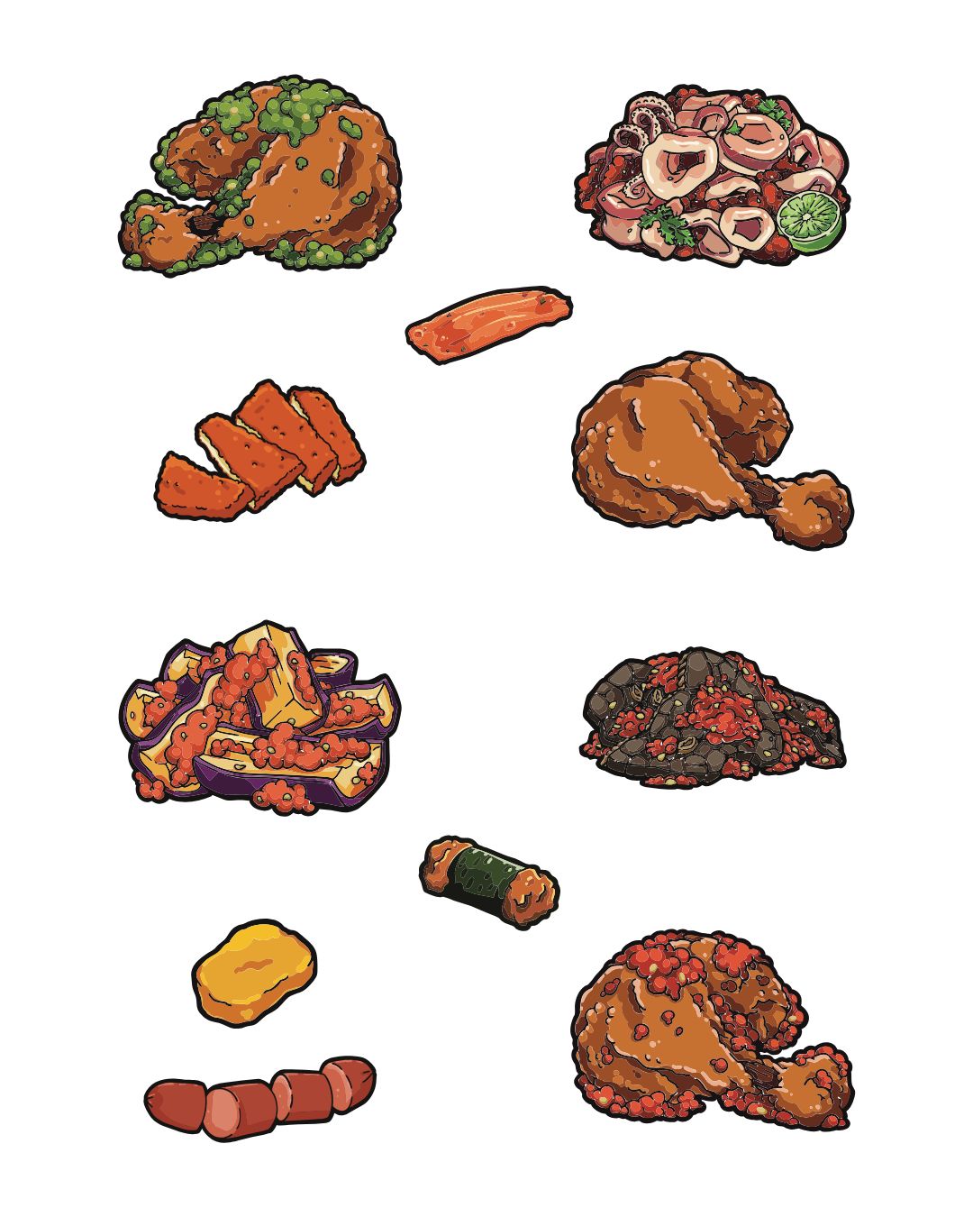 Nasi PaDANG Sticker Pack Bundle