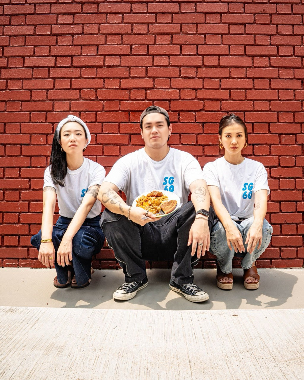 Ownself Make One SG60 Collaboration T-Shirt with Two Men Bagel House