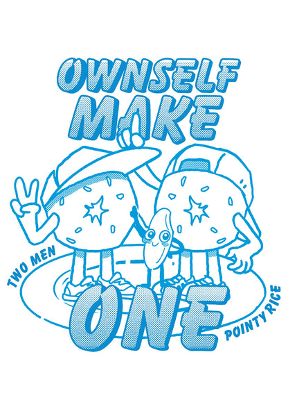 Ownself Make One SG60 Collaboration T-Shirt with Two Men Bagel House