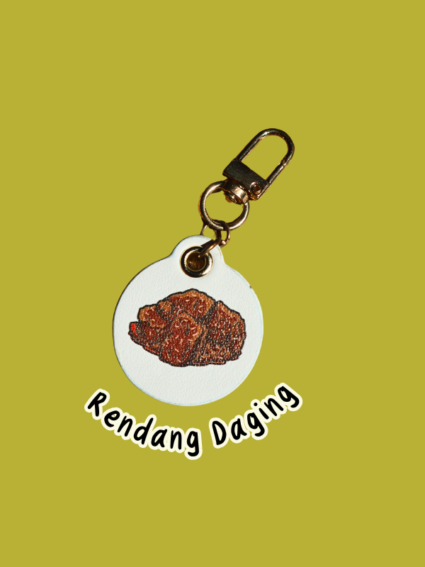 Nasi Padang Leather Bag Charm