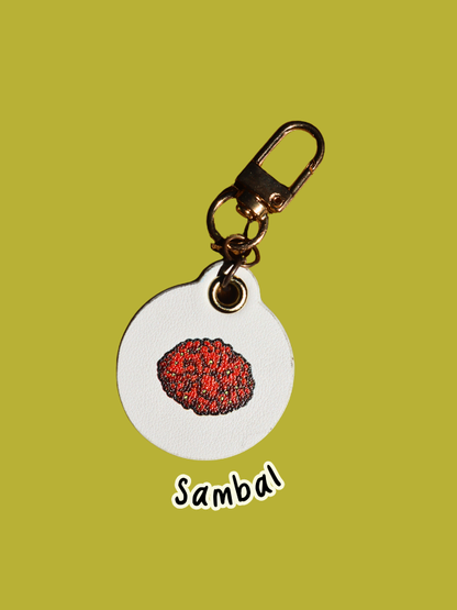 Nasi Padang Leather Bag Charm