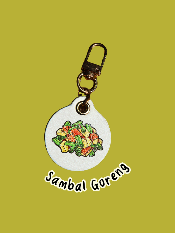 Nasi Padang Leather Bag Charm