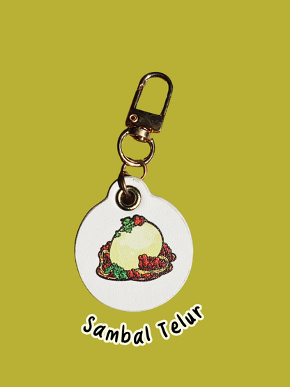 Nasi Padang Leather Bag Charm