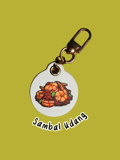 Nasi Padang Leather Bag Charm