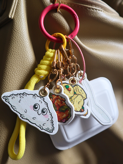 Tapau Box Leather Bag Charm