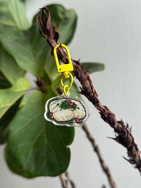 Steamed Fish Keychain