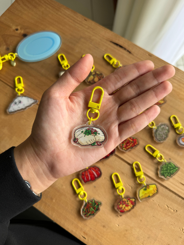 Steamed Fish Keychain