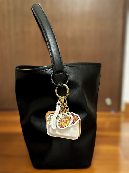 Tapau Box Leather Bag Charm